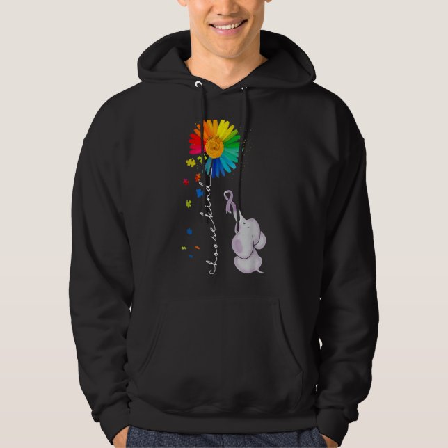 Elephant Puzzle Pieces Hoodie (Vorderseite)
