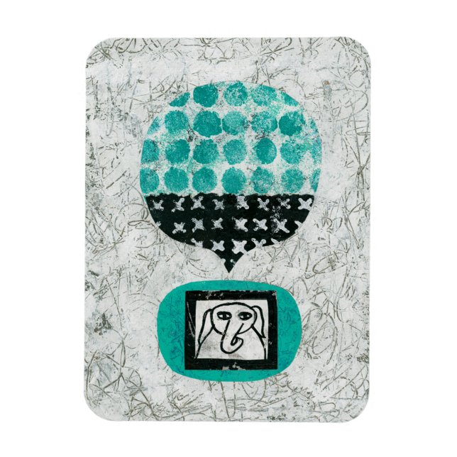 Elephant Remembering Kühlschrank Magnet (Vertikal)