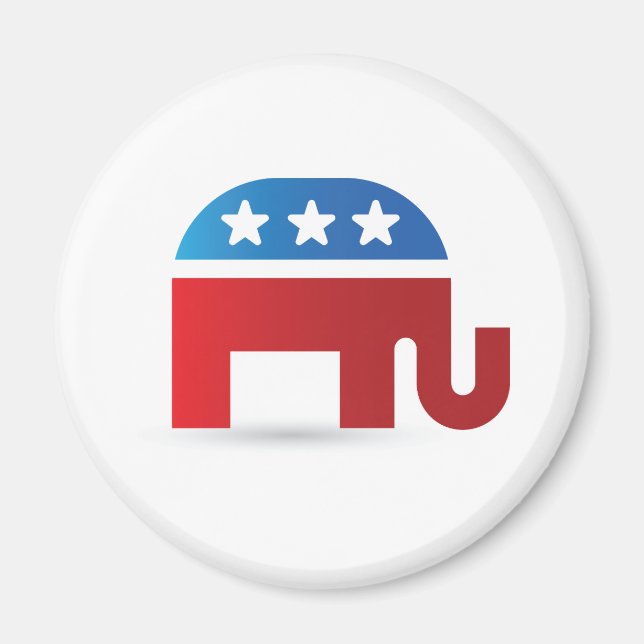 Elephant Republikaner Magnet (Vorne)