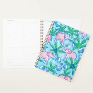 Eléphant rose Preppy