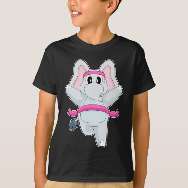 Elephant Runner Running Sports T-Shirt (Vorderseite)