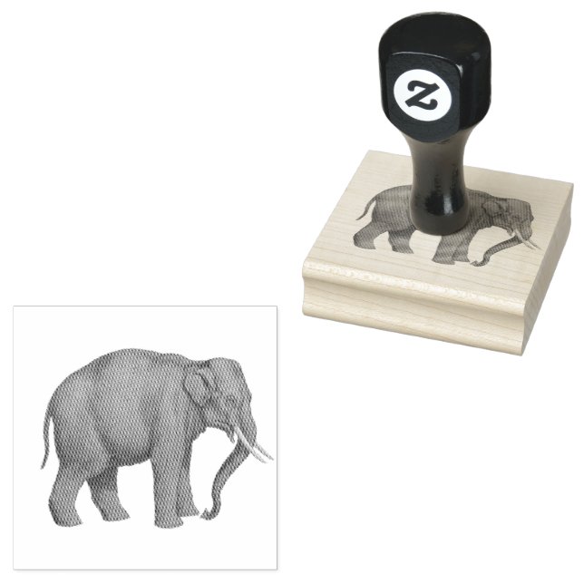 Elephant Safari Animals Gummistempel (Stempel)