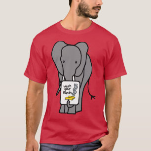 Elephant sagt, die Hände waschen T-Shirt