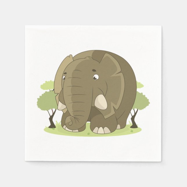 Elephant Serviette (Vorderseite)