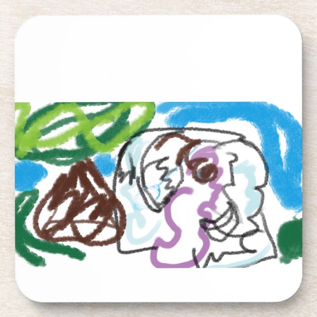 Elephant SET Getränkeuntersetzer (Vorderseite)