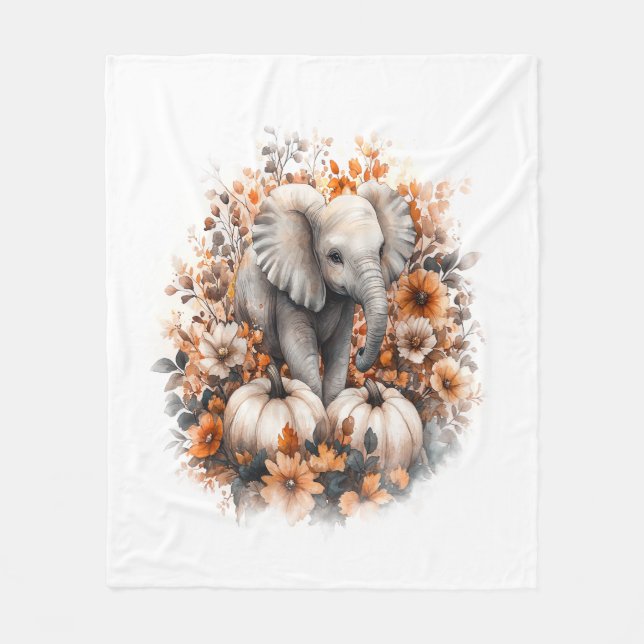 Elephant Shirt Country Pumpkin Fleecedecke (Vorderseite)