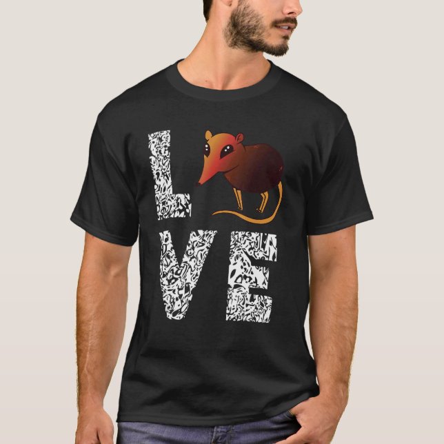 Elephant Shrew Leopard Liebe Sengi Elephant Shrew  T-Shirt (Vorderseite)
