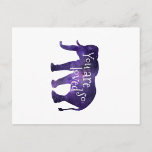 Elephant Sie sind so lieblich Zitat Postkarte