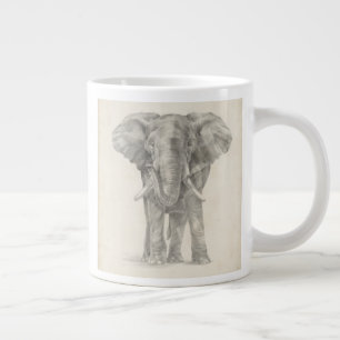 Elephant Sketch Jumbo-Tasse