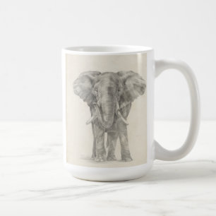 Elephant Sketch Kaffeetasse
