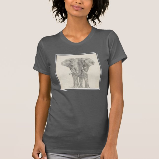 Elephant Sketch T-Shirt (Vorderseite)