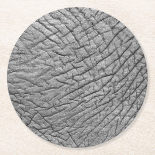 Elephant skin runder pappuntersetzer