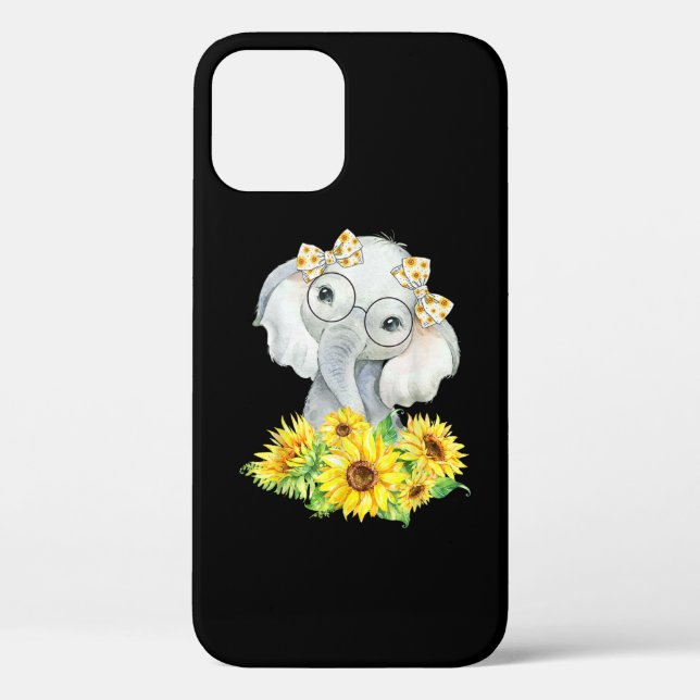 Elephant Sonnenblumengeschenke Case-Mate iPhone Hülle (Rückseite)