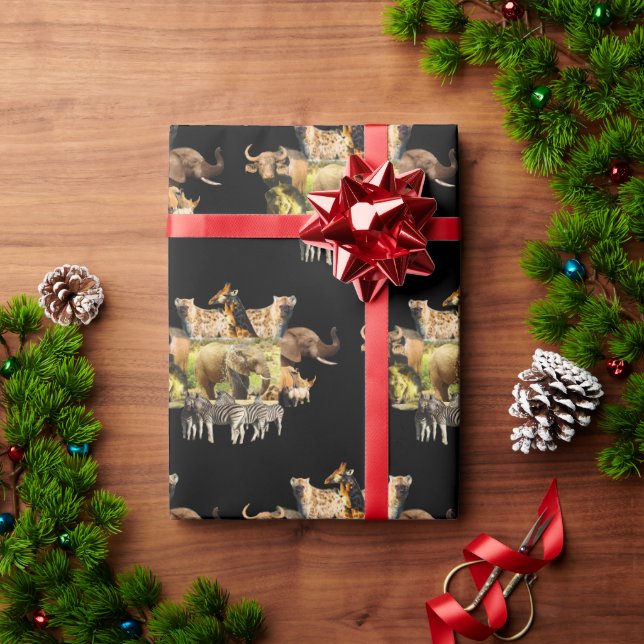 Elephant Splash Frames Wrapping Paper Geschenkpapier (Feiertagsgeschenk)