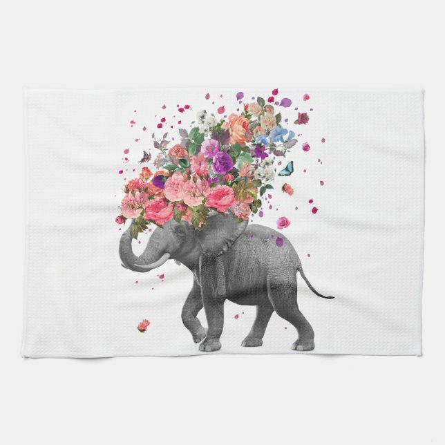 Elephant Splash Geschirrtuch (Horizontal)