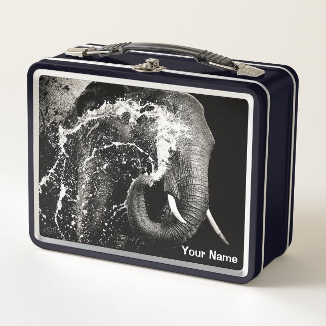 Elephant Splash Lunch Box - Custom Tin (Vorderseite)