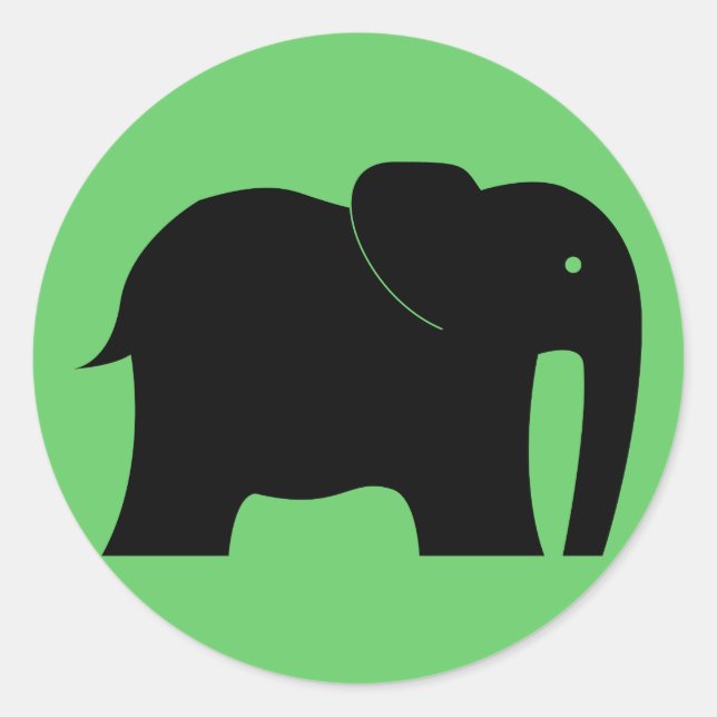 Elephant Sticker (Vorderseite)