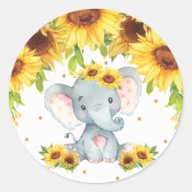 Elephant Sunflower Baby Dusche Geburtstagspension