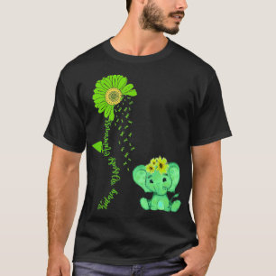 Elephant Sunflower Nierenerkrankung Bewusstsein Co T-Shirt