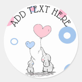 Elephant Themed Baby Shower Stickers