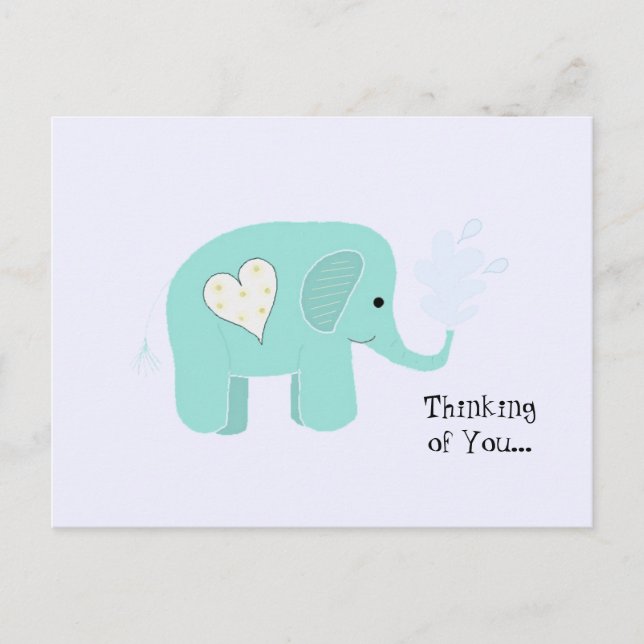Elephant Thinking von dir Postkarte (Vorderseite)