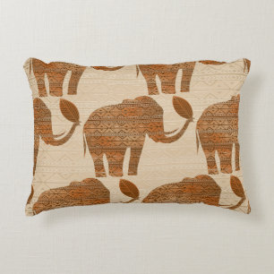 Elephant Tribal Art Design Dekokissen