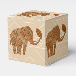 Elephant Tribal Art Design Geschenkschachtel