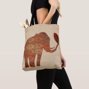 Elephant Tribal Art Design Tasche