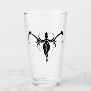 Elephant Tribal Tattoo - Schwarzweiß Glas