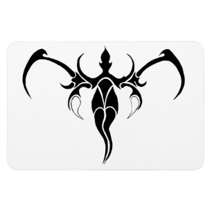 Elephant Tribal Tattoo - Schwarzweiß Magnet
