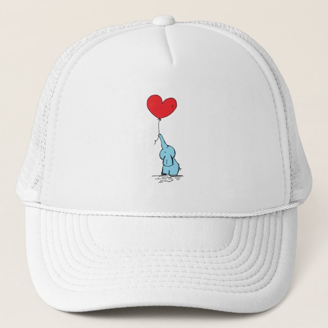 Elephant Trucker Hat - Safari Animal Gift für Kind Truckerkappe (Vorderseite)