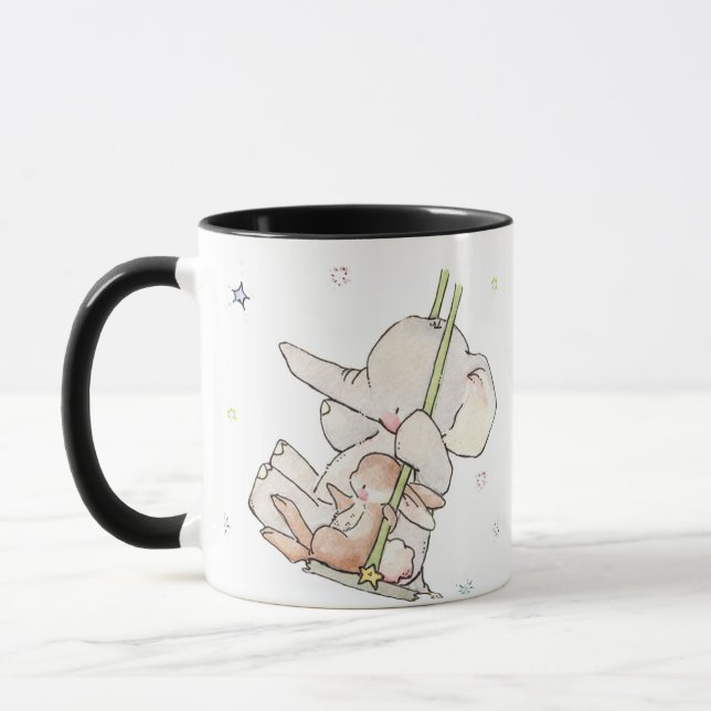 Elephant und Bunny Coffee Mugs Tasse (Links)