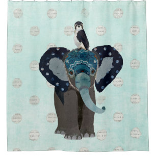 ELEPHANT UND FALCON DUSCHVORHANG