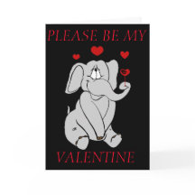 ELEPHANT VALENTINE GREETING CARD