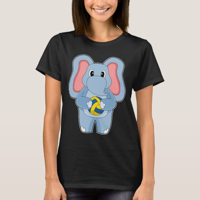 Elephant Volleyball-Spieler Volleyball T-Shirt (Vorderseite)