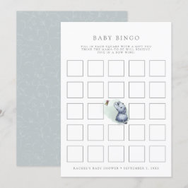 Elephant w Schmetterling Baby Dusche Bingo Spielka Einladung