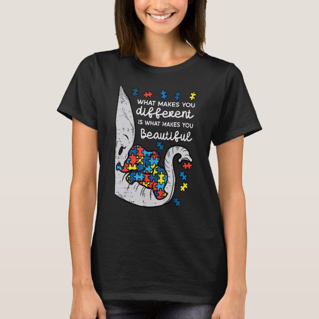 Elephant, was Sie zu einem anderen Bewusstsein für T-Shirt (Vorderseite)