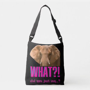 Elephant What Did You Just Say? Tragetaschen Mit Langen Trägern