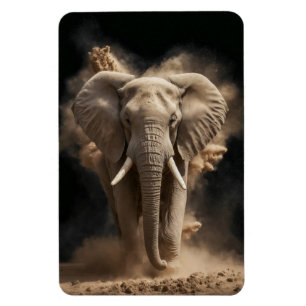 Elephant Wild Animal Elegantes Dramatisches Portra Magnet