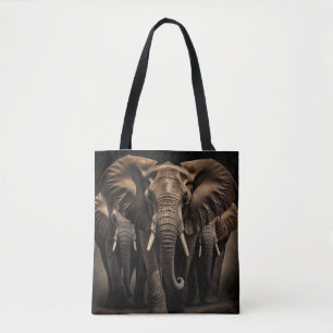 Elephant Wild Animal Portrait Nature Beauty Tasche