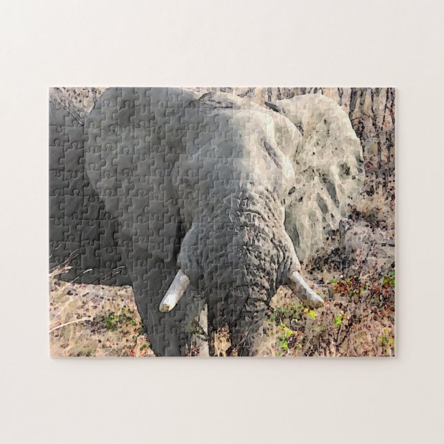 Elephant Wild Animals Art (Horizontal)