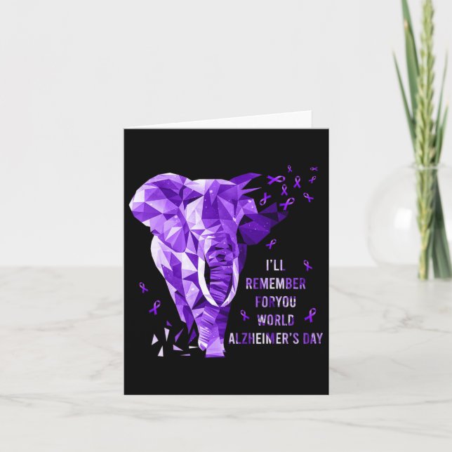 Elephant wird sich für Sie Welt Heimerheimer Karte (Vorderseite)