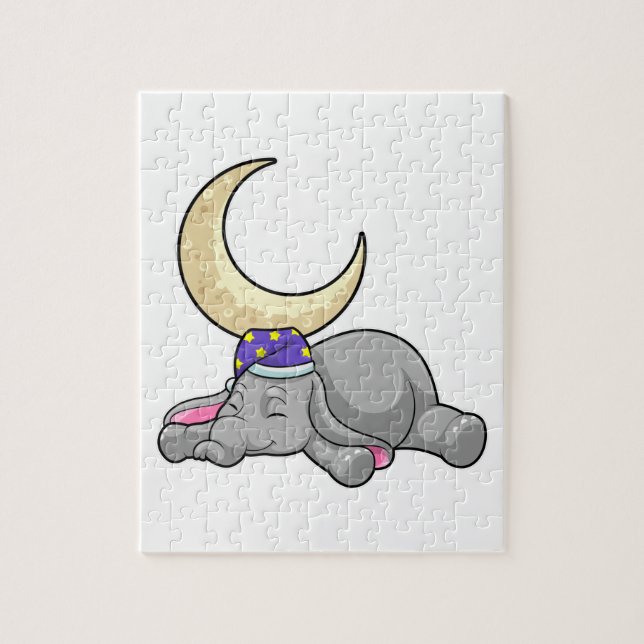 Elephant with Moon (Vertikal)