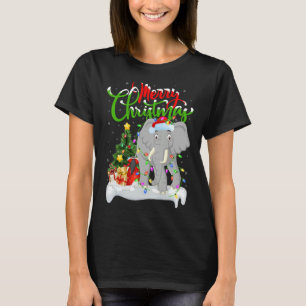 Elephant Xmas Dekorationen Weihnachtsfeier T-Shirt