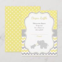 Elephant Yellow and Gray Baby Shower