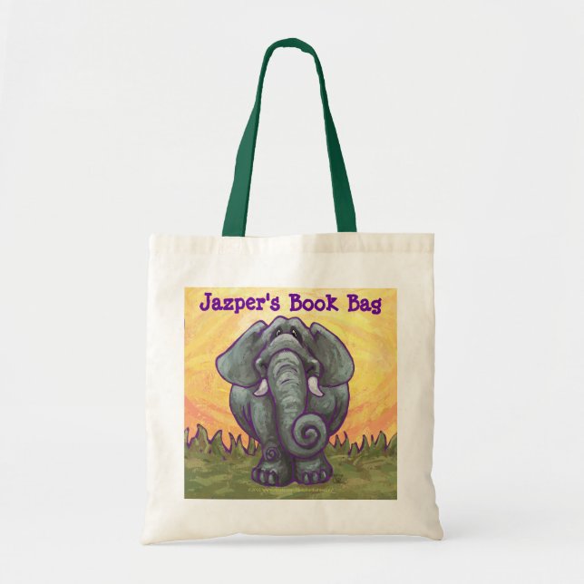Elephant Yellow Personal Book Bag Tragetasche (Vorne)
