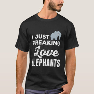 Elephant Zoo I einfach nur Freaking Liebe Elefante T-Shirt