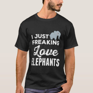 Elephant Zoo I einfach nur Freaking Liebe Elefante T-Shirt