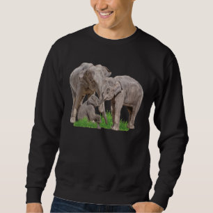 Elephant Zookeeper Zoologe Wildlife Safa Sweatshirt