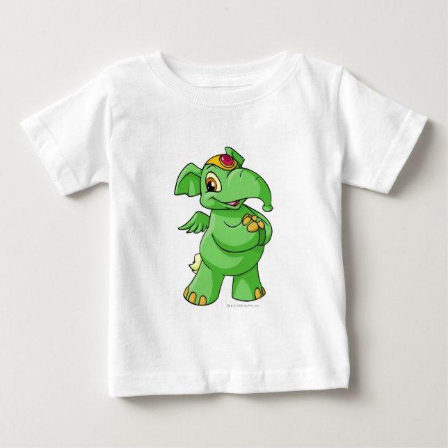 Elephante Green Baby T-shirt (Vorderseite)